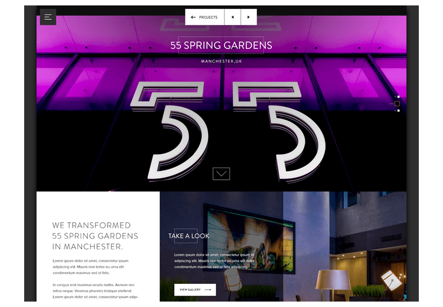 Zaxolunerbeo created the website for construction company ARCO to present their services